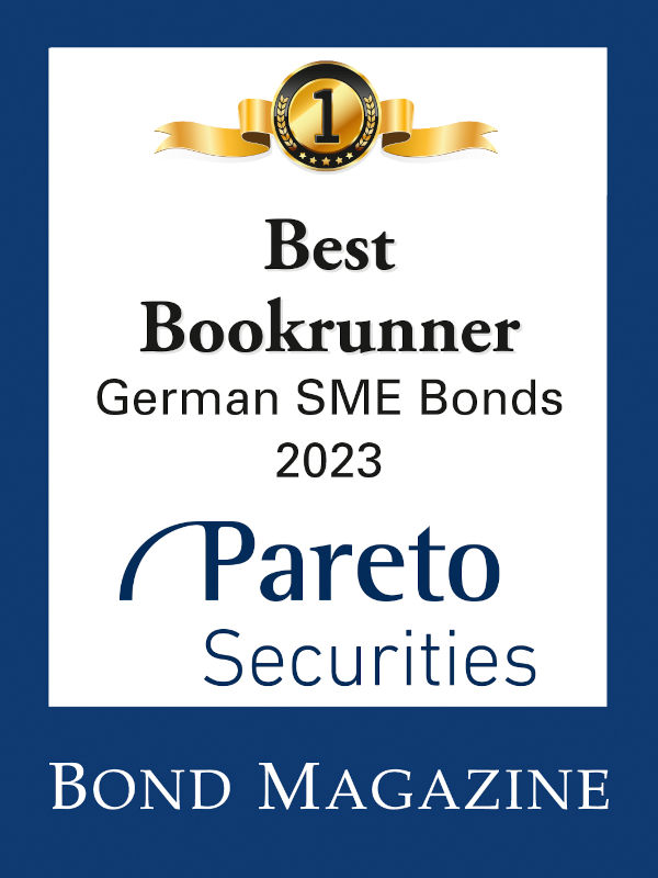 Fixed Income: Best Bookrunner German SME Bonds 2023: Pareto Securities